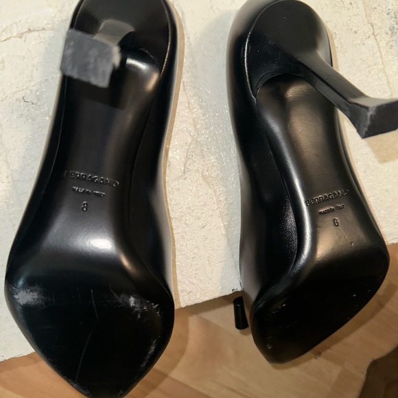 Salvatore Ferragamo Black Leather Pumps - Picture 7 of 9